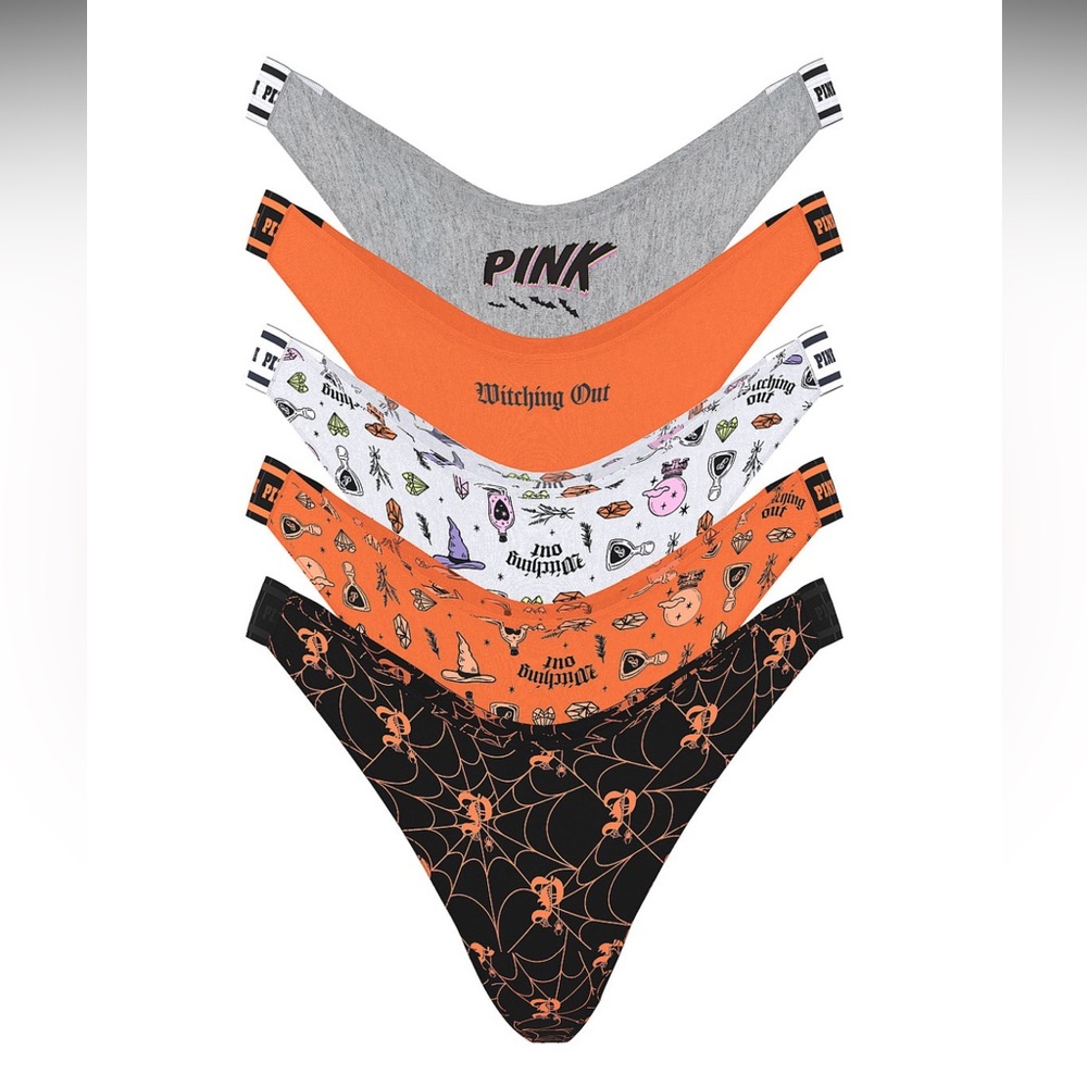 PINK Victoria’s Secret Halloween Thong Panty Bundle